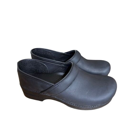 NEW Dansko Men’s Professional Clog in Oiled Black Leather NIB Comfort, Casual main image 4